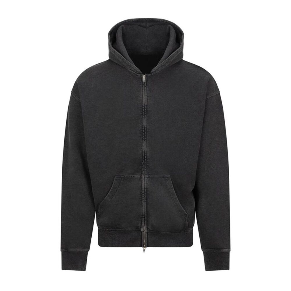 Awdis Mens Just Hoods Vintage Wash Hoodie / Black
